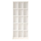 Etagère Multifonctions 15 Niches Blanche L 75.8 H 180 P 25.4 cm