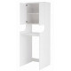 Meuble Lave-Linge 2 Portes 3 Niches Blanc L 64.8 H 181 P 61.8 cm