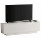 Meuble TV 65 Pouces 2 Portes 4 Niches Blanc L 160 H 59.1 P 40 cm