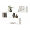 Etagère Murale 3 Niveaux Blanche L 120 H 71.4 P 14.5 cm