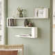 Etagère Murale 3 Niveaux Blanche L 120 H 71.4 P 14.5 cm