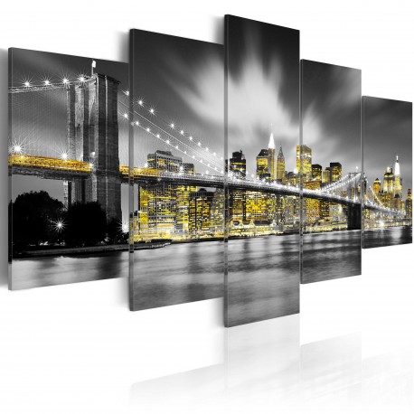 Tableau  NYC yeux en ambre