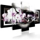 Tableau  Orchids on a black background