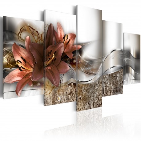 Tableau  Marsala abstraite
