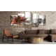 Tableau  Marsala abstraite
