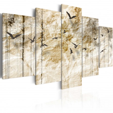 Tableau  Forêt en papier