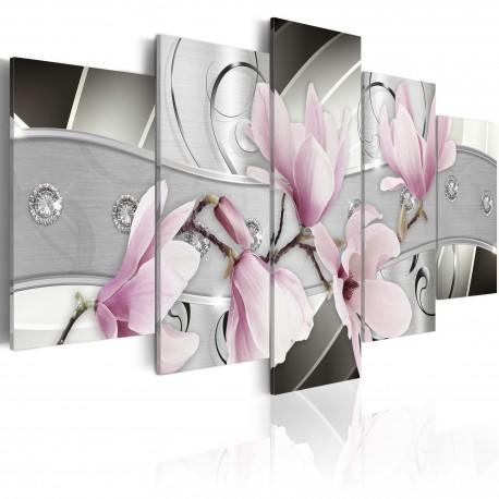 Tableau  Magnolias en acier