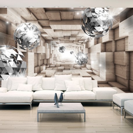 Papier peint  In A Wooden Tunnel