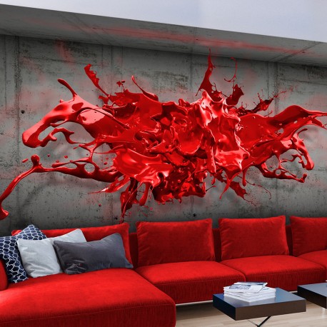 Papier peint  Red Ink Blot