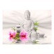 Papier peint  Bouddha et orchidées