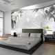 Papier peint  Abstraction en argent