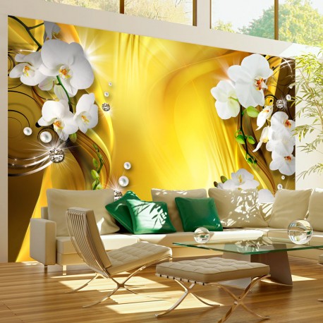 Papier peint  Orchid in Gold