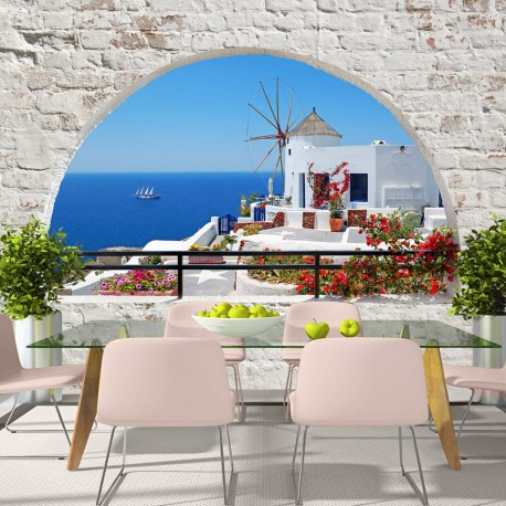Papier peint  Summer in Santorini