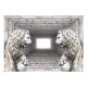 Papier peint  Lions de pierre
