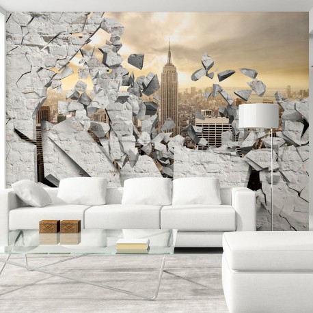 Papier peint  NY  City behind the Wall